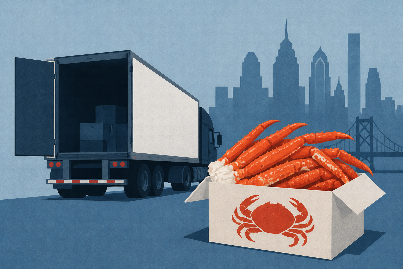 3K lbs. of crab legs stolen from semi in Southwest Philadelphia cargo heist