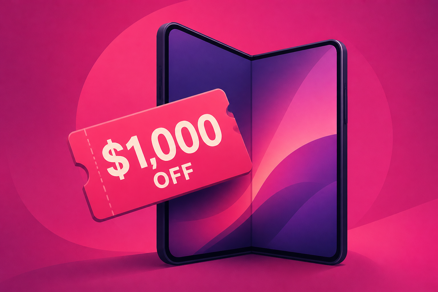 T-Mobile Is Offering a $1,000 Off Discount on the Apple iPhone Duo Foldable Smartphone
