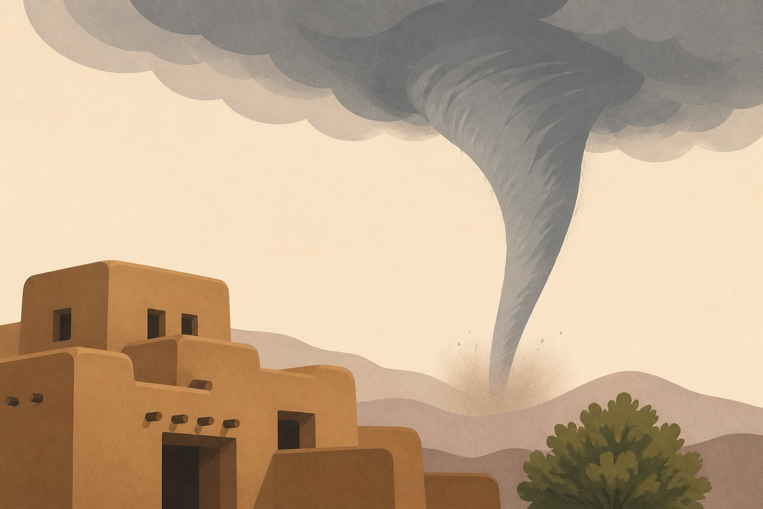 See it: Rare tornado tears through Santa Fe for first time in 50 years