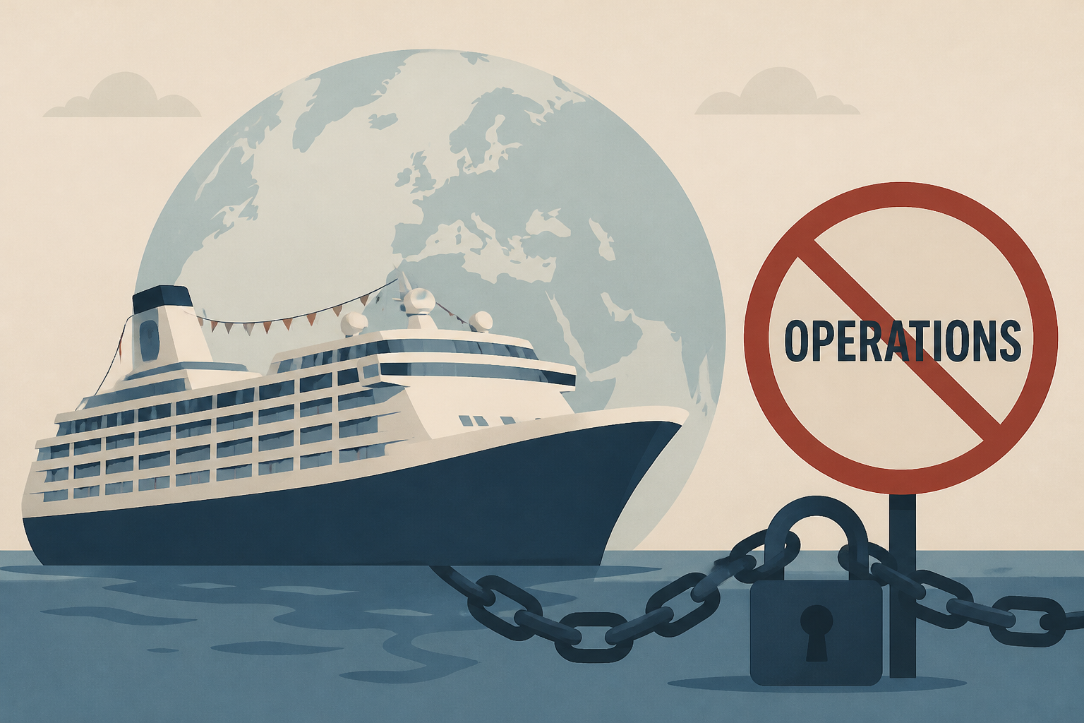 Residential cruise around the world ceases operations