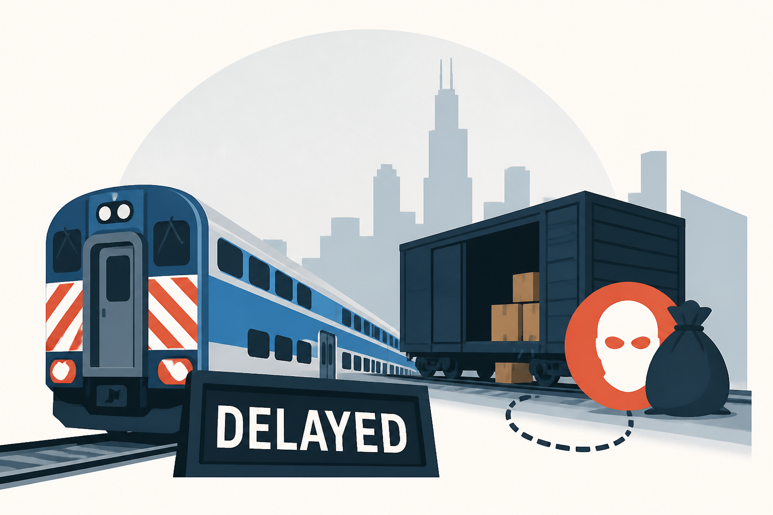 Metra BNSF trains delayed after freight train robbed in Chicago
