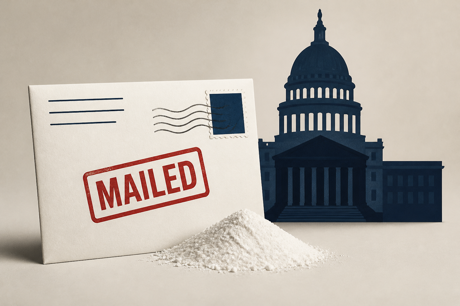 Illinois man charged for mailing white powder letters to Congress