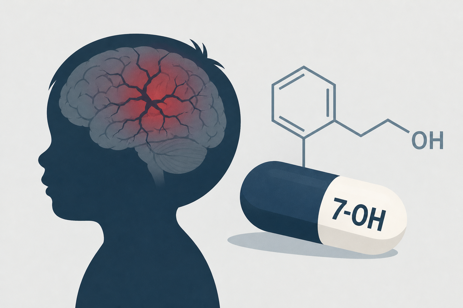 2-year-old suffers catastrophic brain injury after exposure to 7-OH