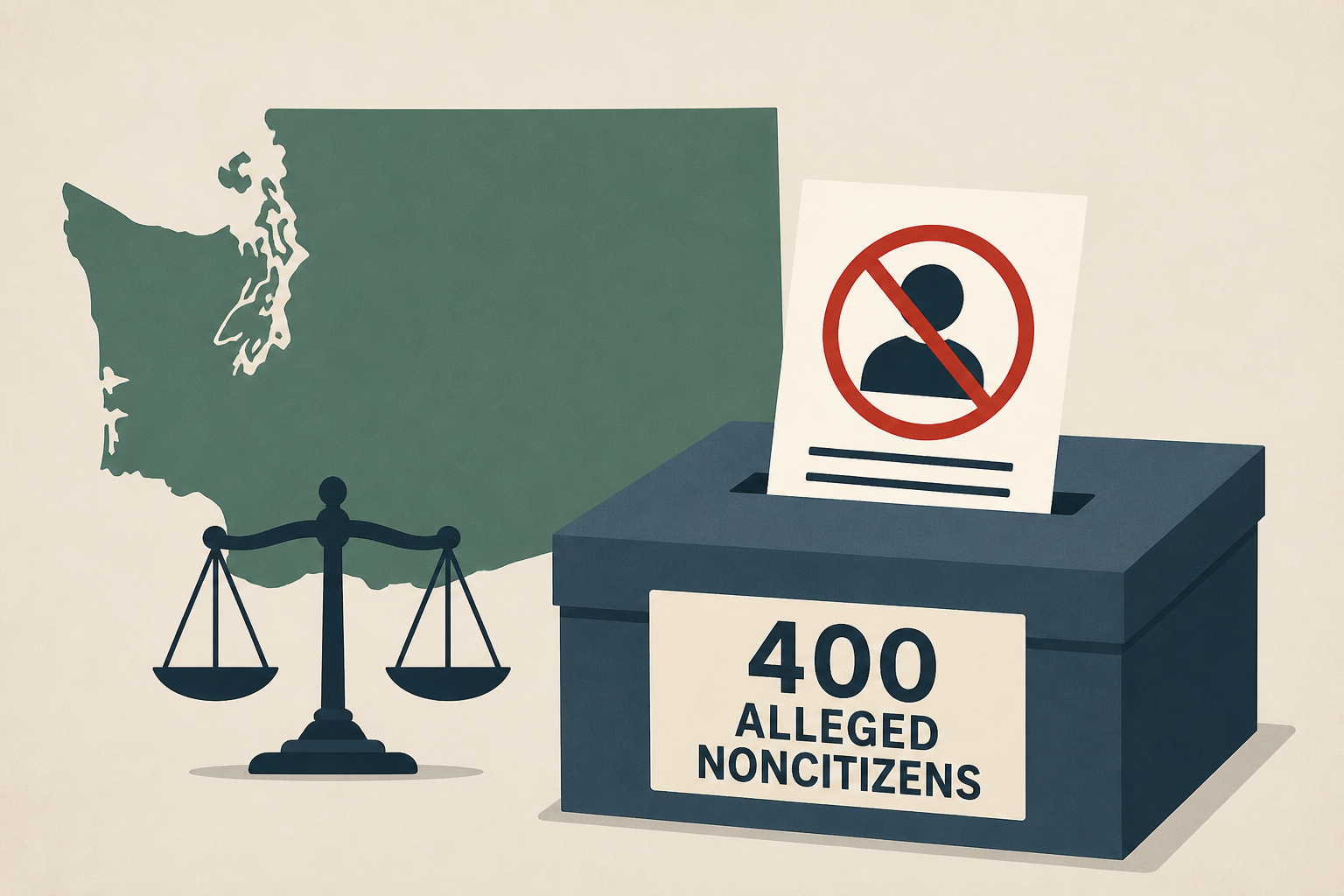 Justice Department asks Washington state to set aside ballots from 400 alleged noncitizens