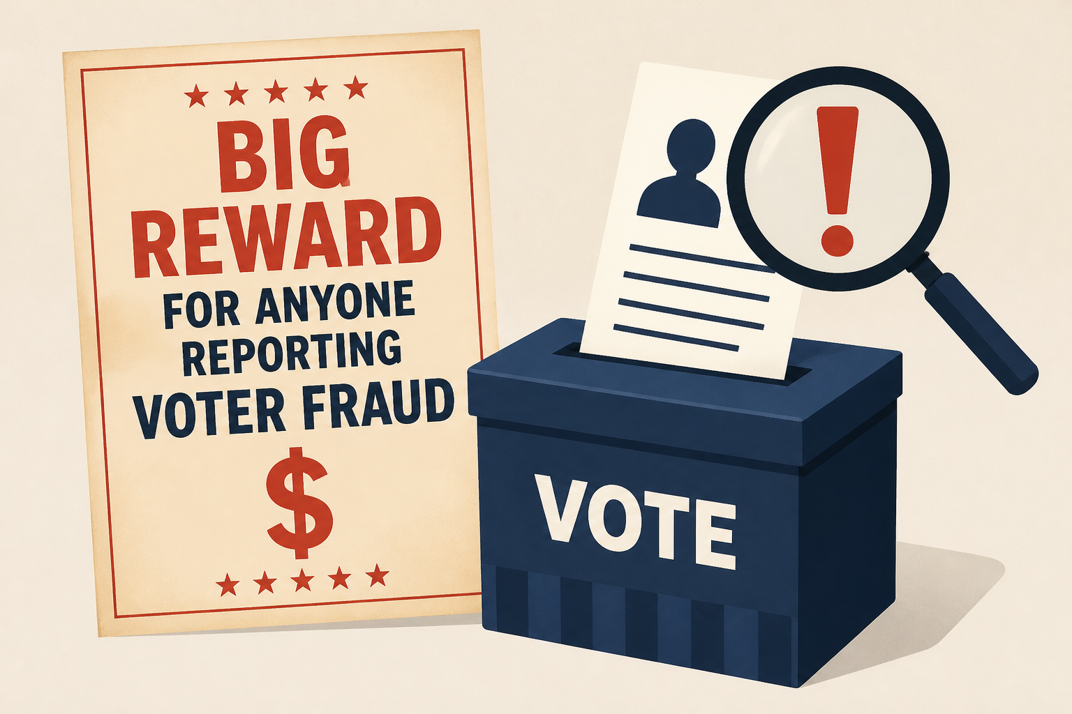 Trump Offers Big Reward for Anyone Reporting Voter Fraud