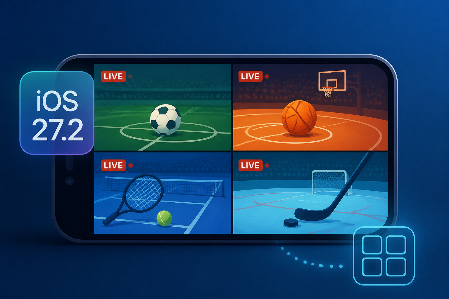 iOS 27.2 Lets You Watch Four Live Sports Streams on iPhone
