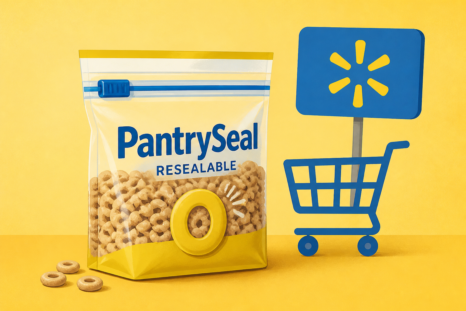 Cheerios launches Ziploc PantrySeal resealable cereal bag at Walmart