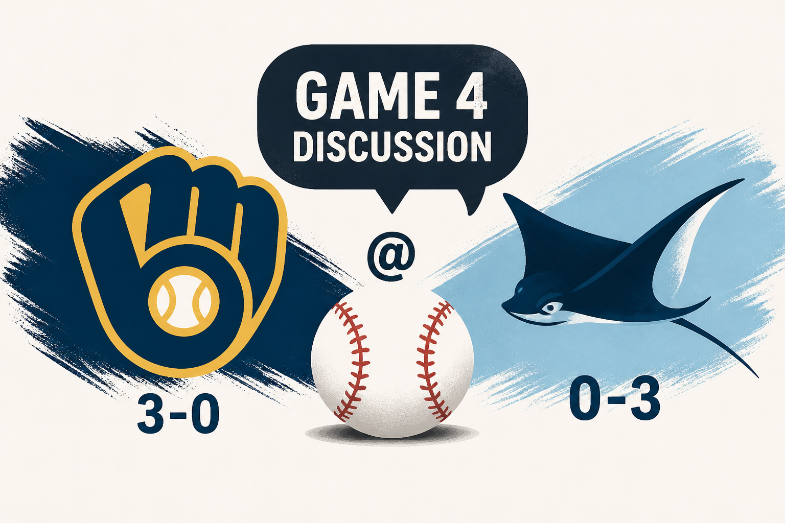 World Series Game 4 Discussion: Milwaukee Brewers (3-0) @ Tampa Bay Rays (0-3)