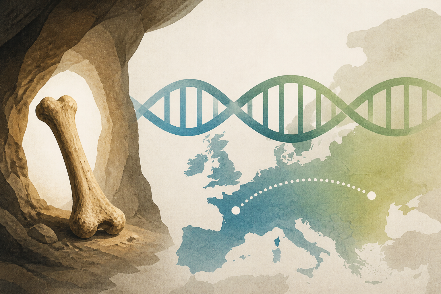 30,000-year-old bone found in French cave reveals vast genetic connections between people of Eastern and Western Europe during the Stone Age