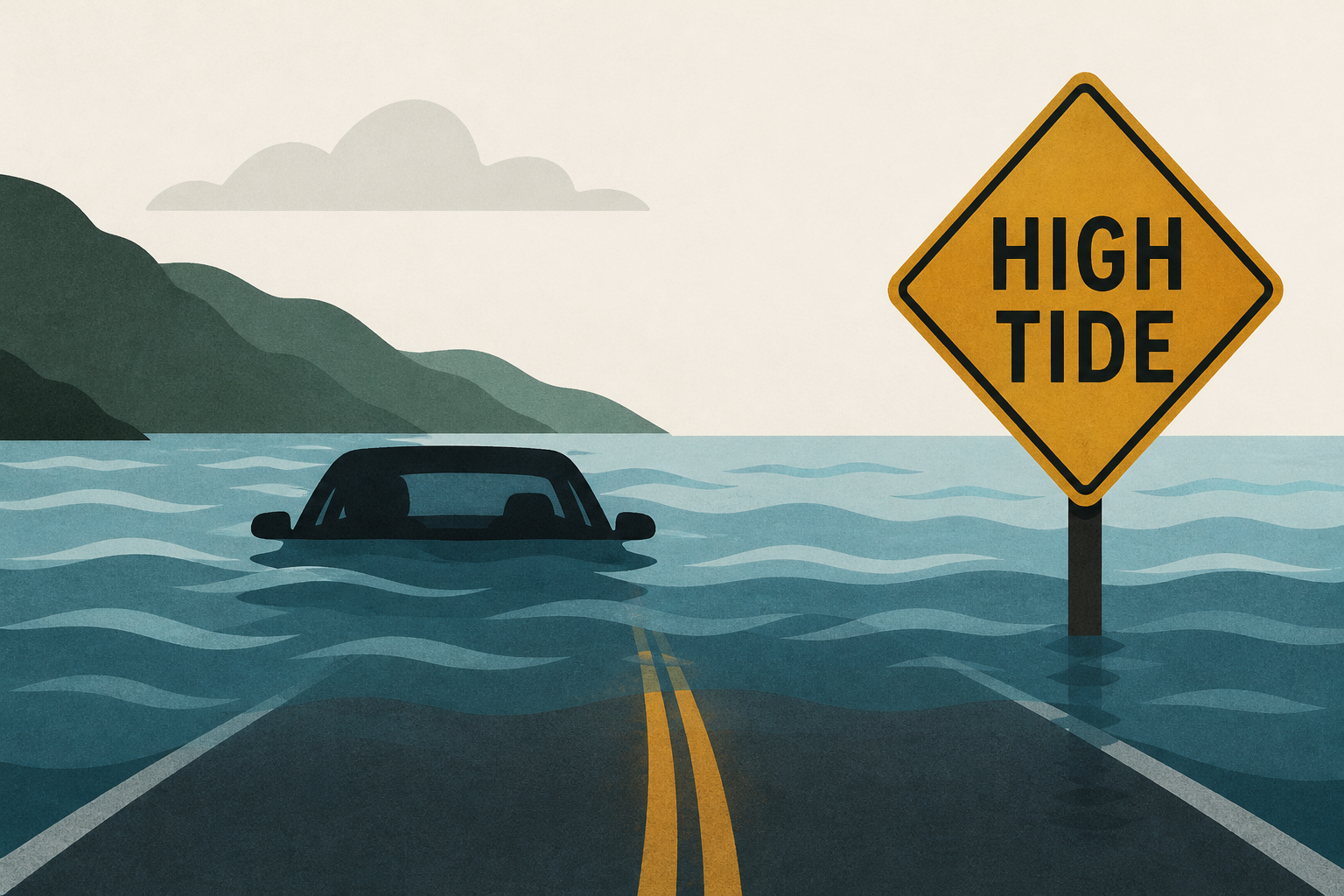 Marin flooding traps drivers as high tide submerges Shoreline Highway