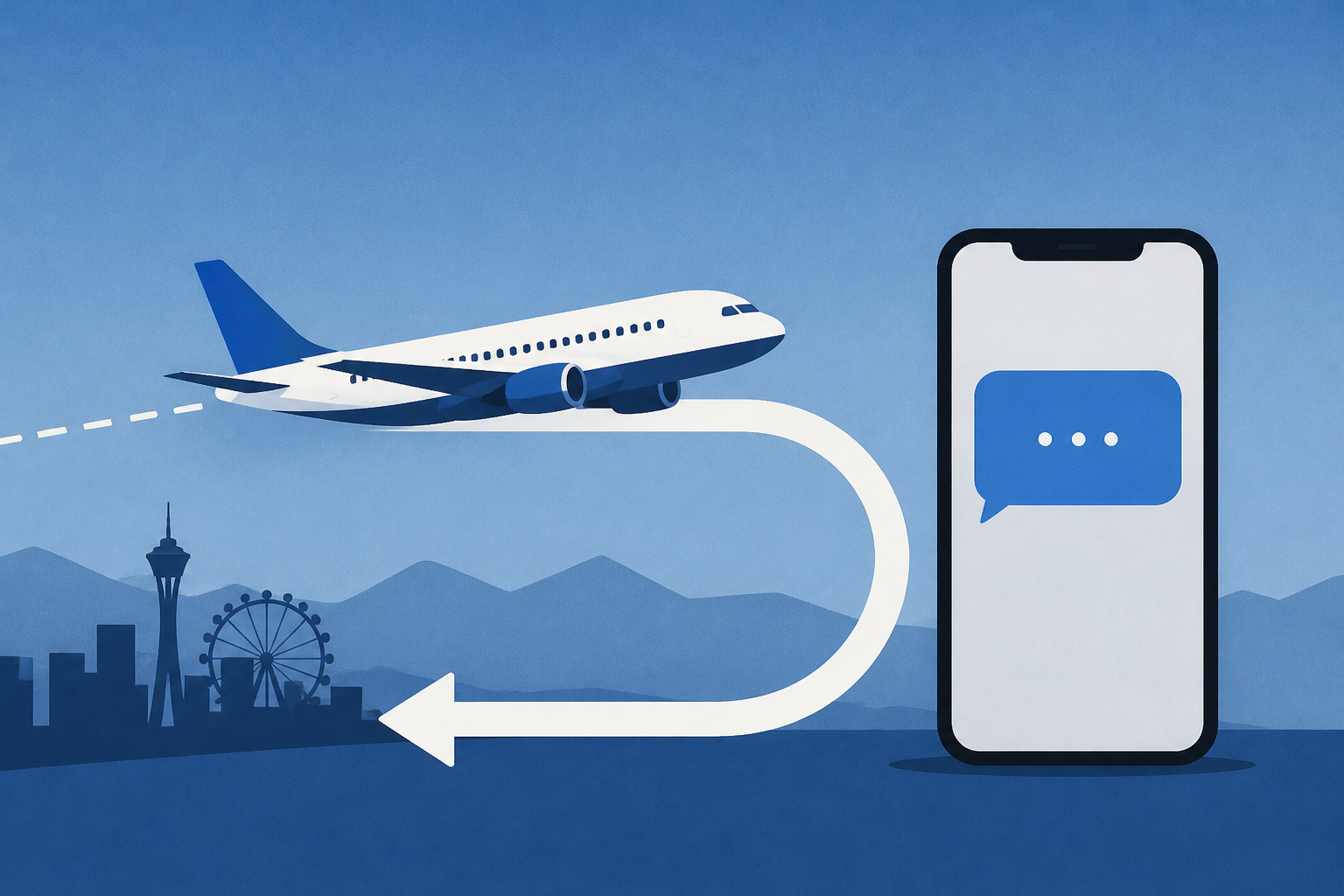 Man boards United Airlines flight in Las Vegas. 13 minutes later, his text message allegedly forces the pilots to turn the plane around