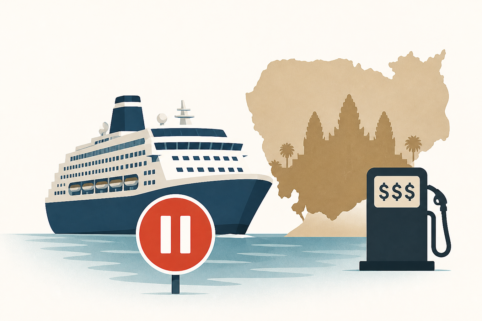 U.S. cruise ship suspends 3-year around-the-world voyage in Cambodia due to fuel costs