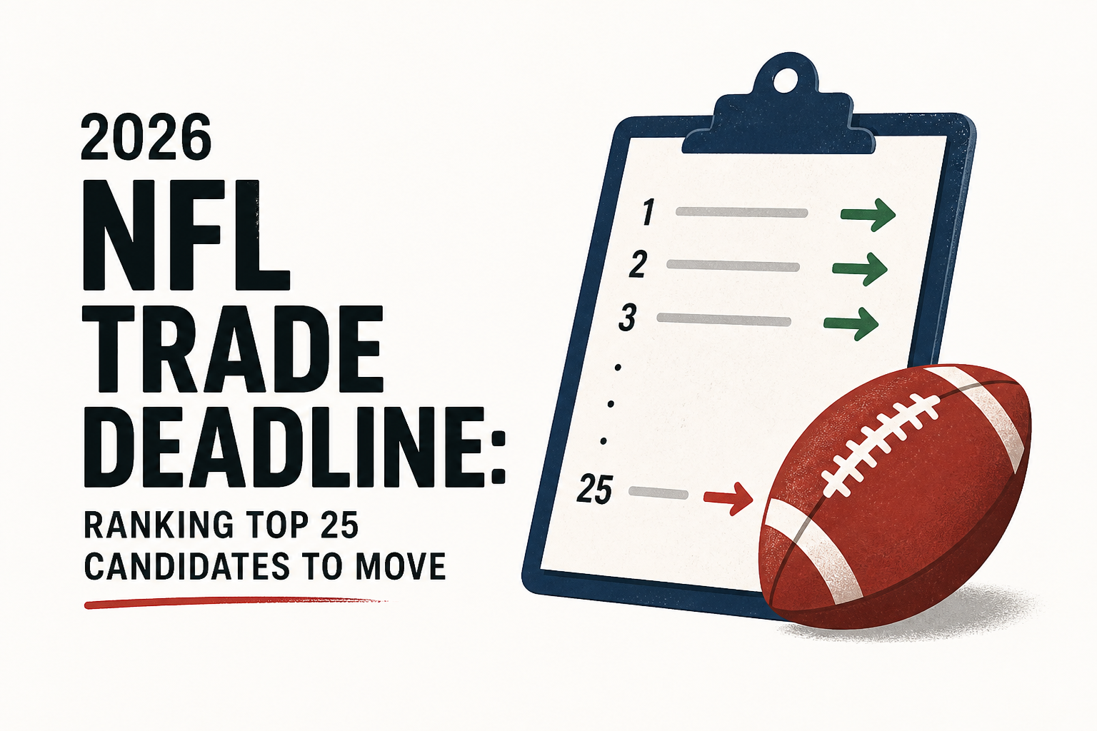 2026 NFL trade deadline: Ranking top 25 candidates to move