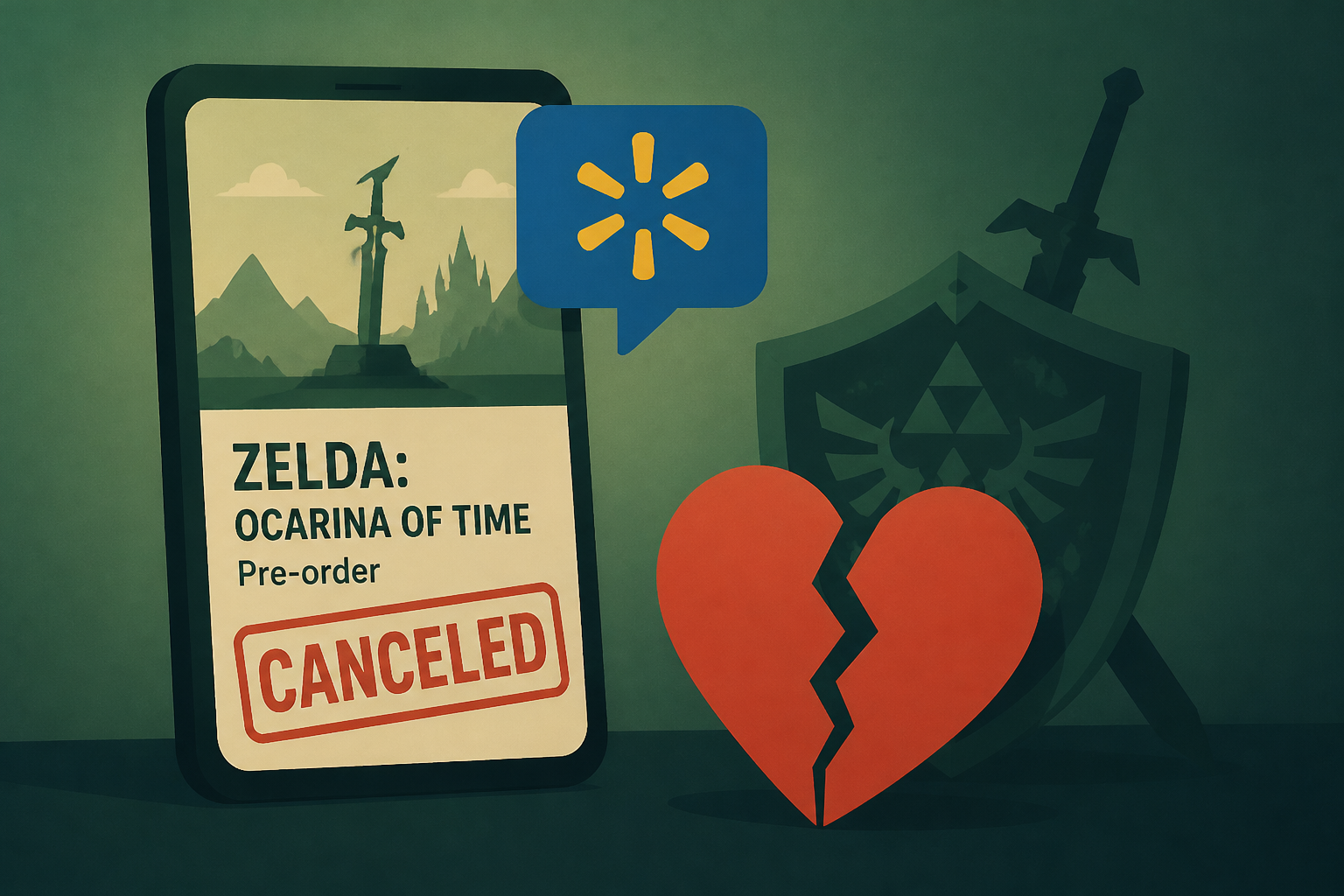 Fans Can't Believe Walmart Canceled Zelda: Ocarina Of Time Switch 2 Pre