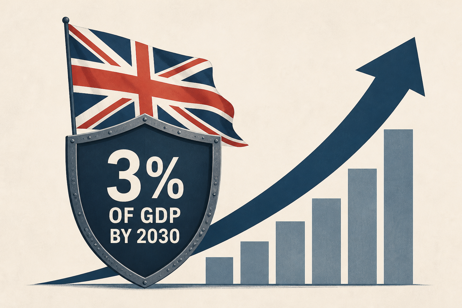 UK vows defense spending will hit 3% of GDP by 2030