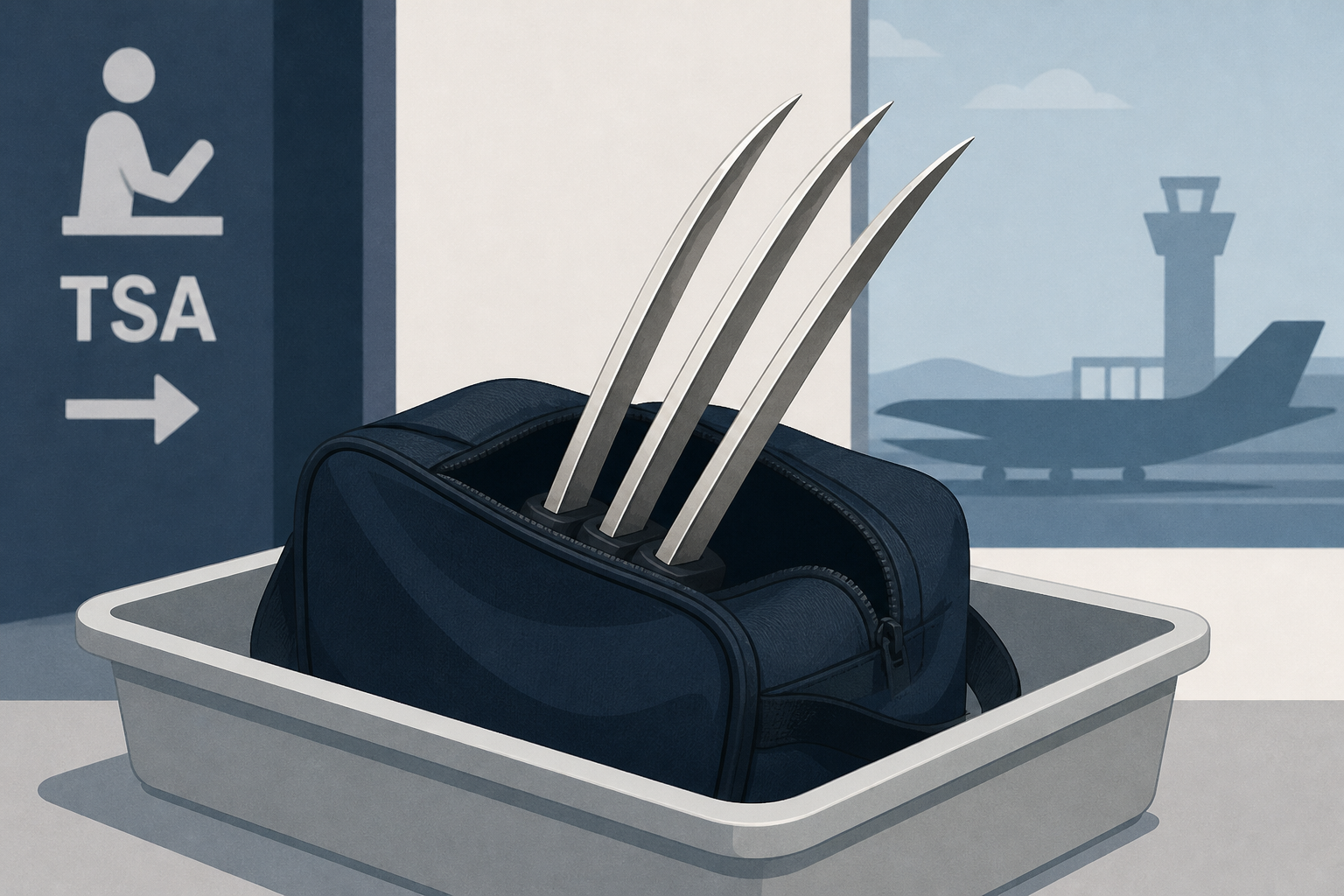 TSA officers find Wolverine-style claws in bag at Seattle-Tacoma airport