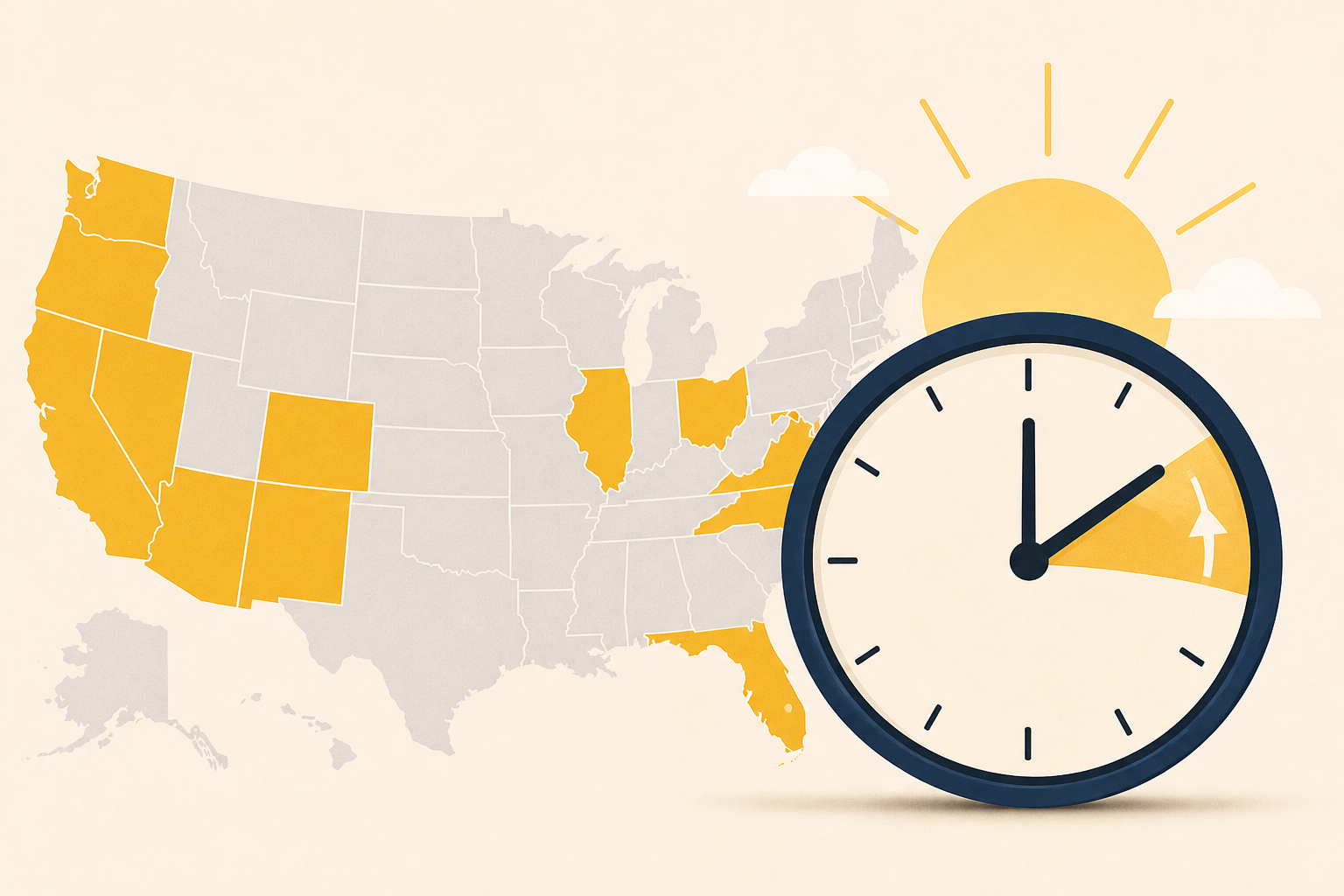 These 19 states want to make daylight saving time permanent
