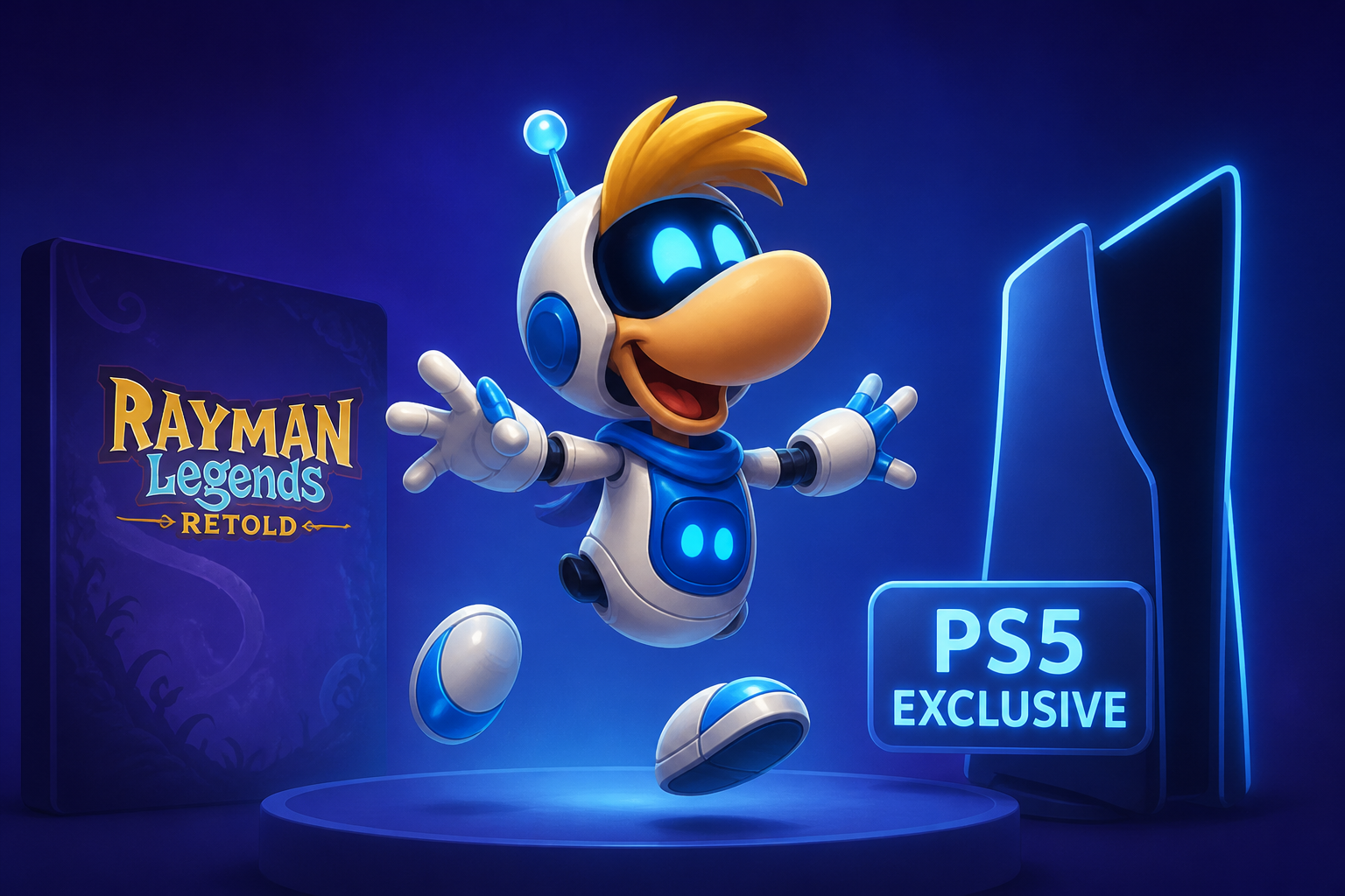 Rayman Legends Retold reveals PS5-exclusive ASTRO BOT costume