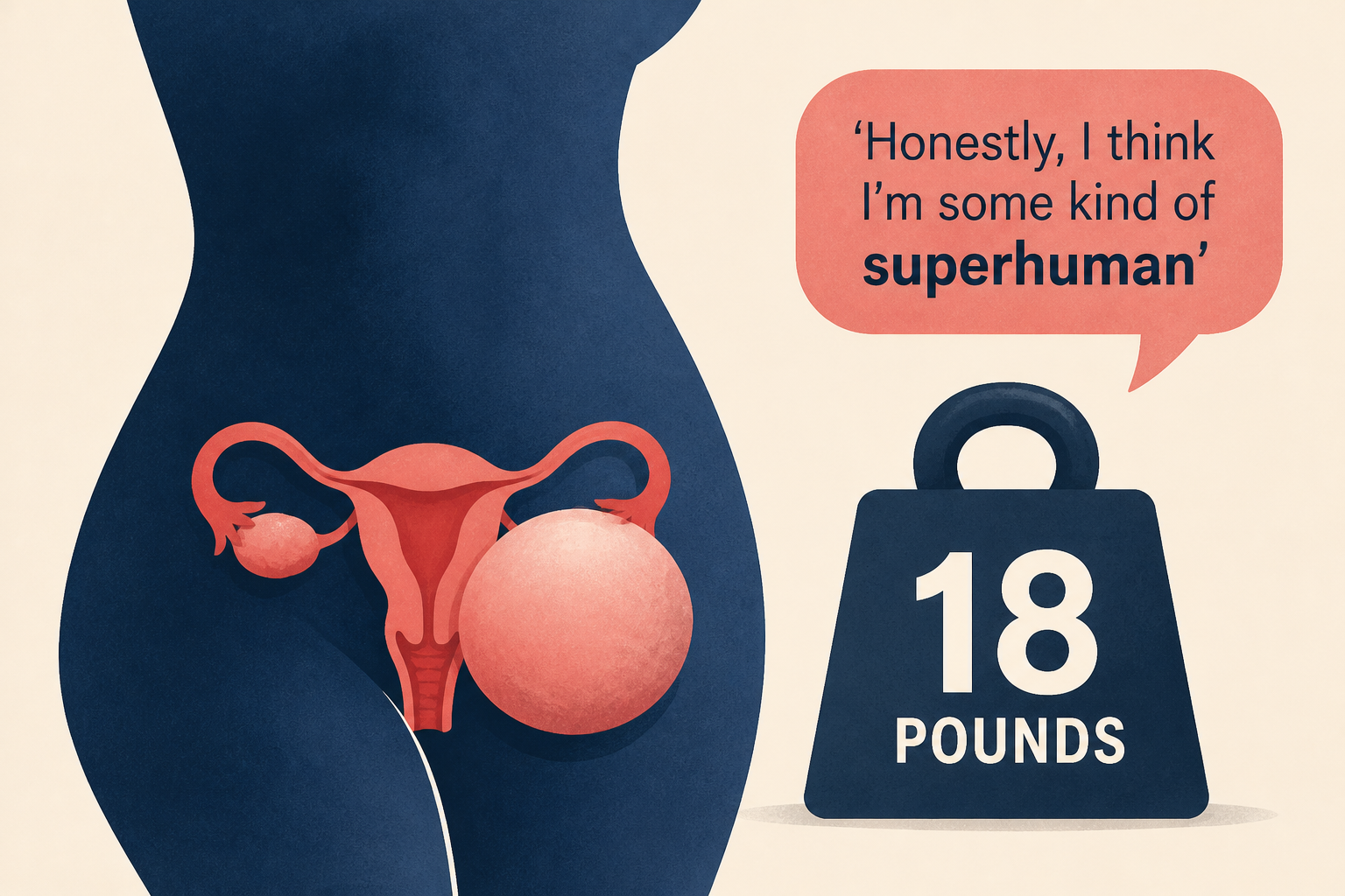 Woman told to lose weight until they found a cyst in her ovary. It grew to 18 pounds: ‘Honestly, I think I’m some kind of superhuman’