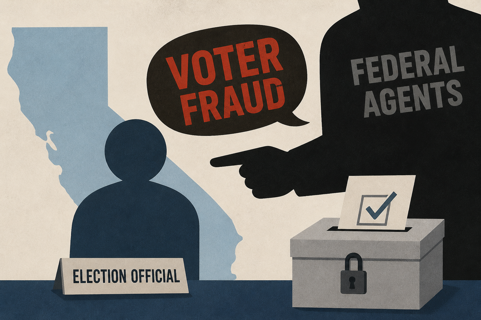 California election official says federal agents threatened him over ‘voter fraud’