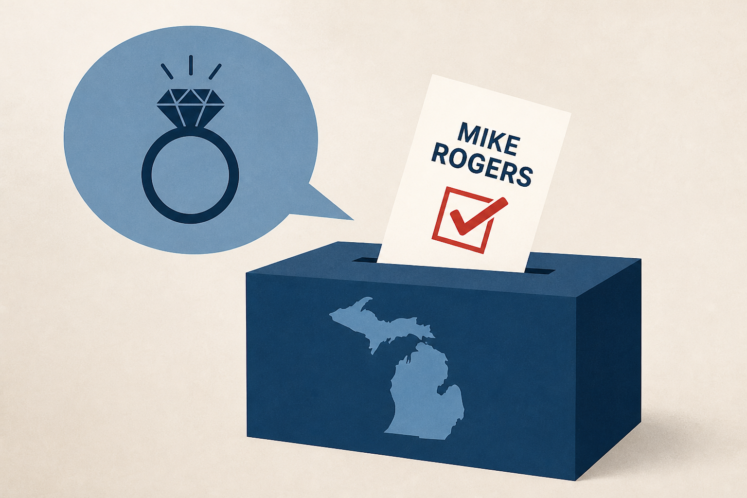Haley Stevens' fiancé says he's voting for Mike Rogers for Senate