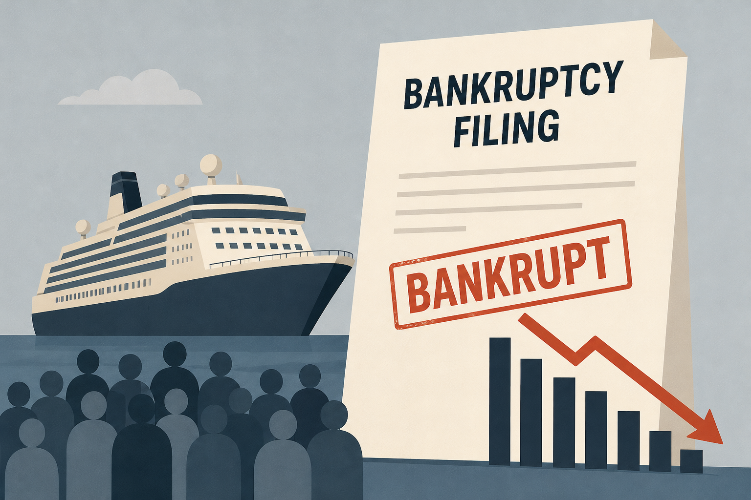 CEO says plan is to file for bankruptcy after ending luxury never-ending cruise that left hundreds stranded