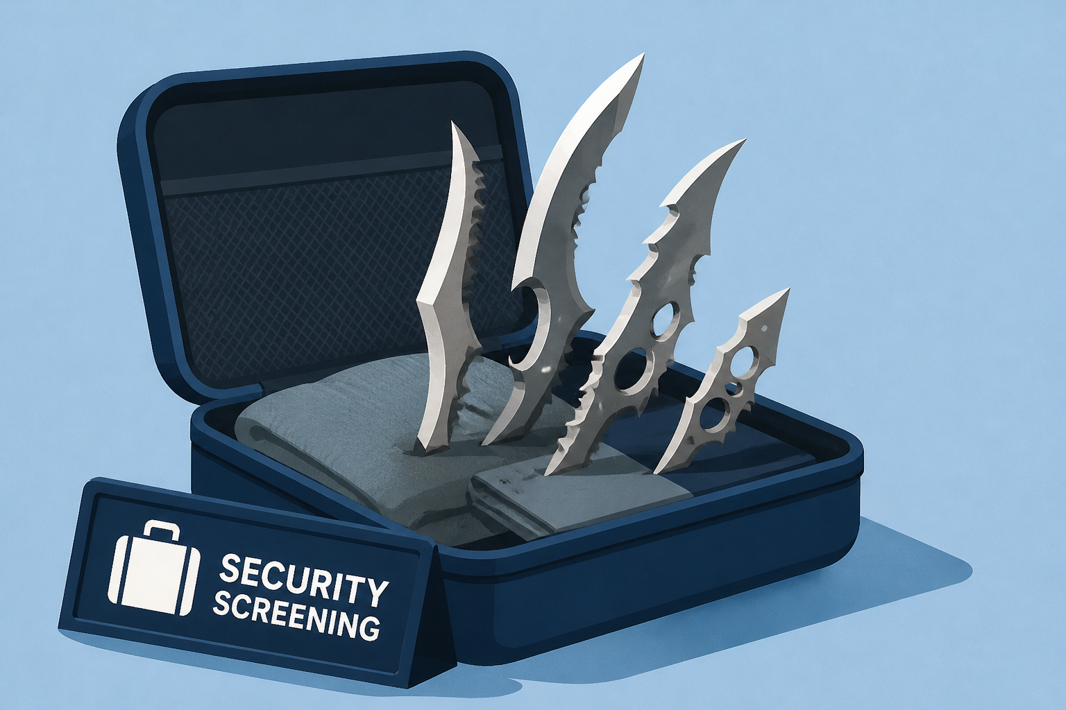 TSA finds sharp "mutant blades" in carry-on bag at Seattle airport