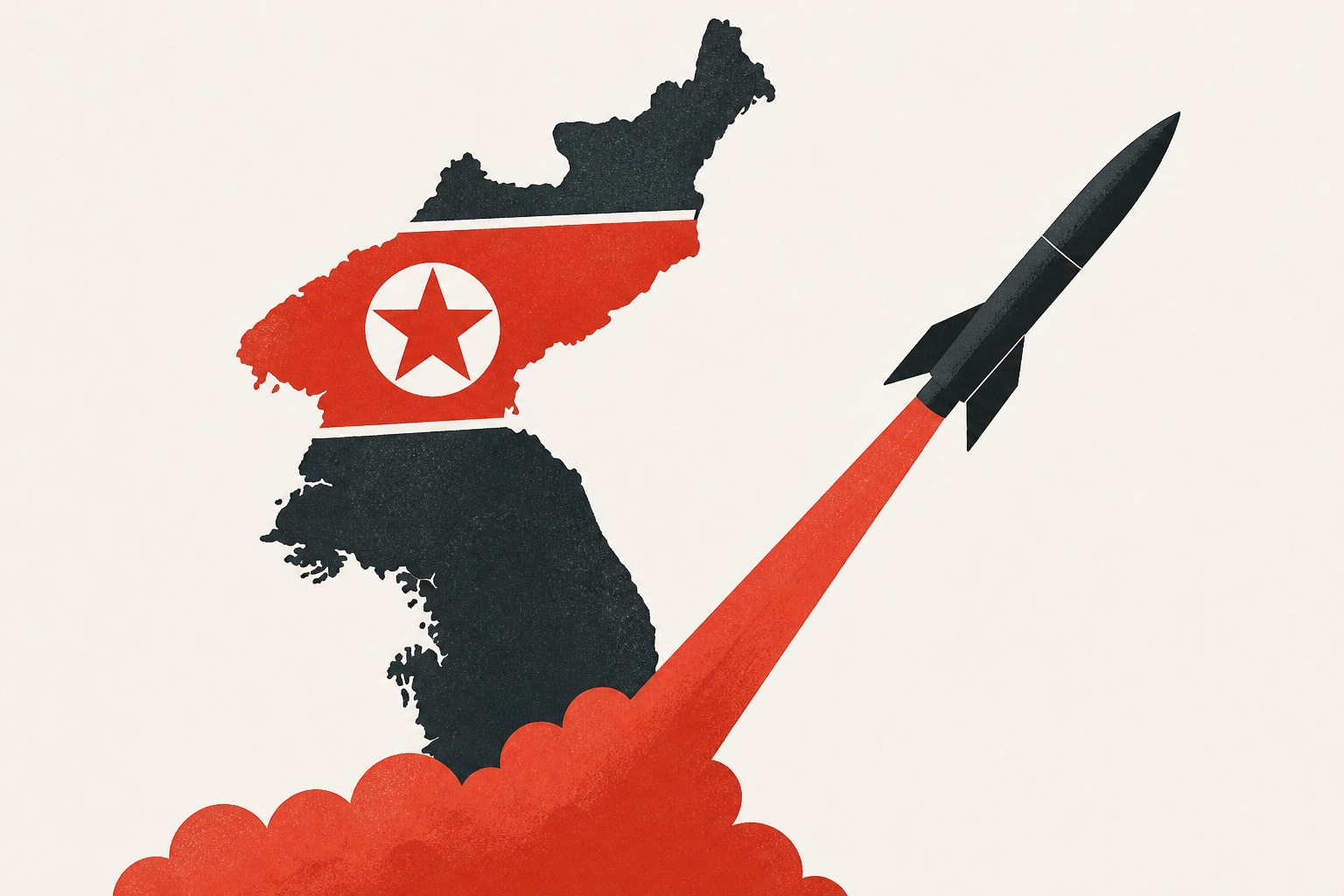 North Korea fires missiles as row over landmine blast intensifies