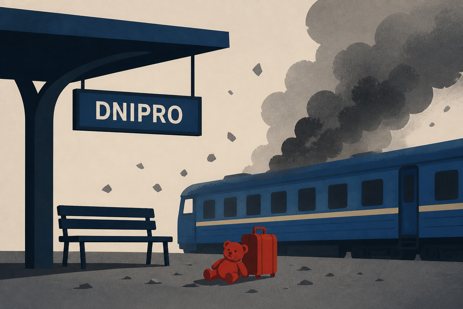 At least 13 people killed in Russian attack on Dnipro train station
