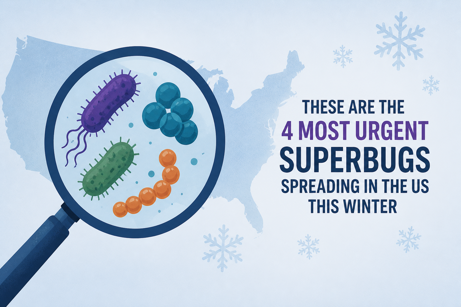 These are the 4 most urgent superbugs spreading in the US this winter