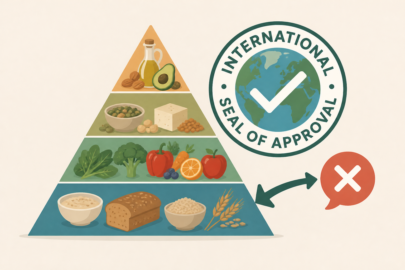 First-of-its-kind food pyramid with international seal of approval released - and counters Trump advice