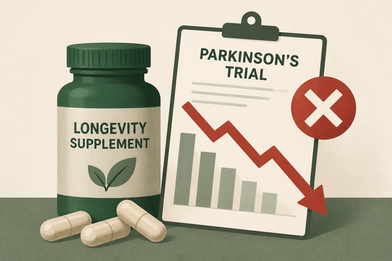 Buzzy longevity supplement flops in major Parkinson's trial