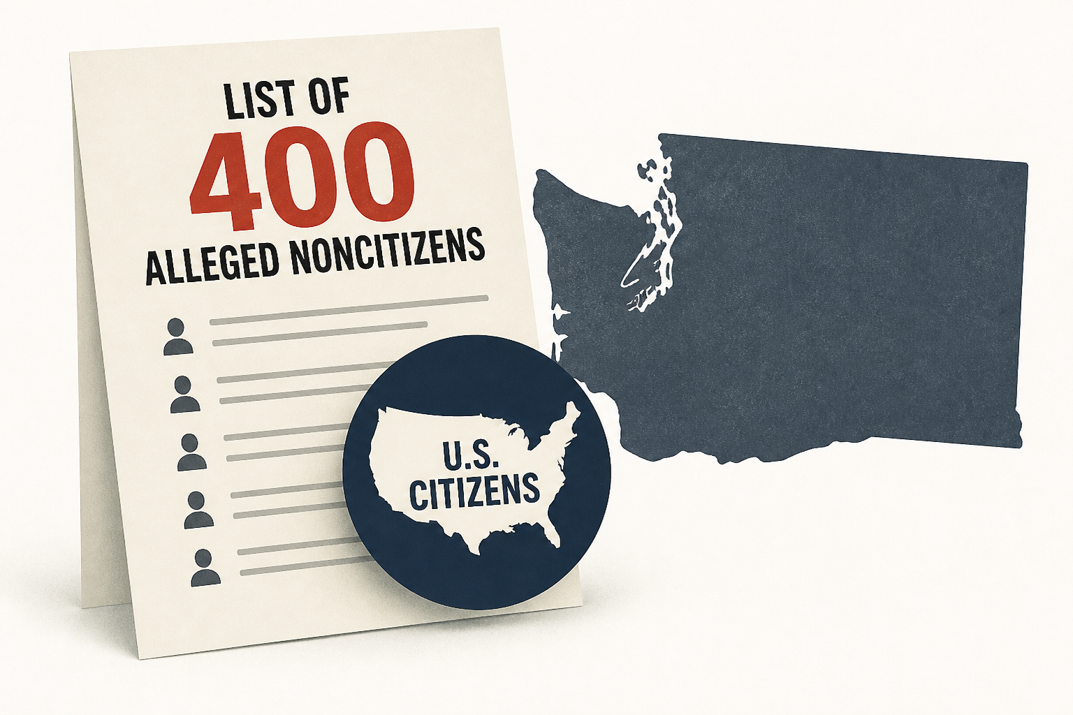 U.S. citizens included on Justice Department list of 400 alleged noncitizens, Washington state says