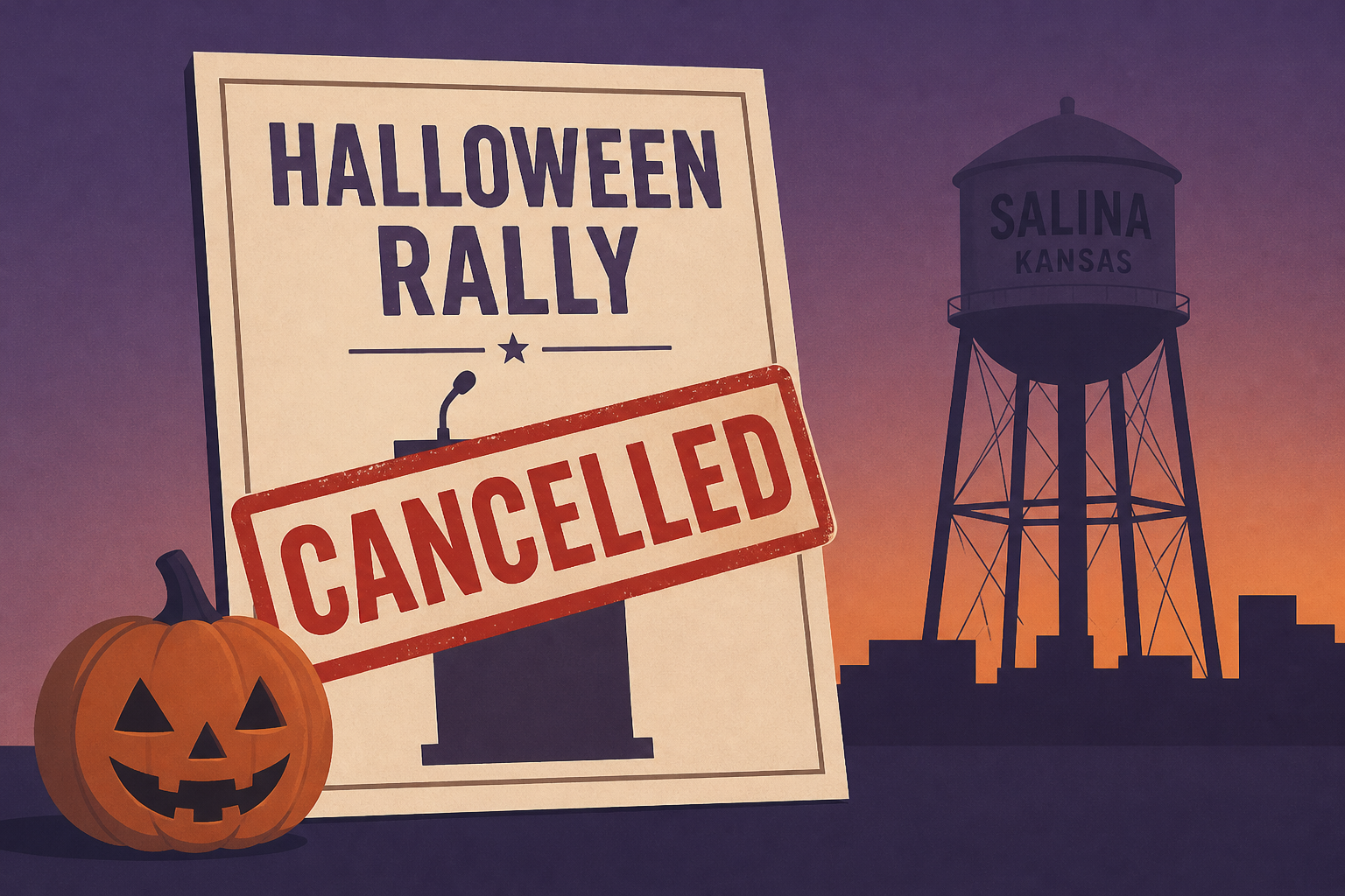 President Trump cancels Salina, Kansas Halloween rally