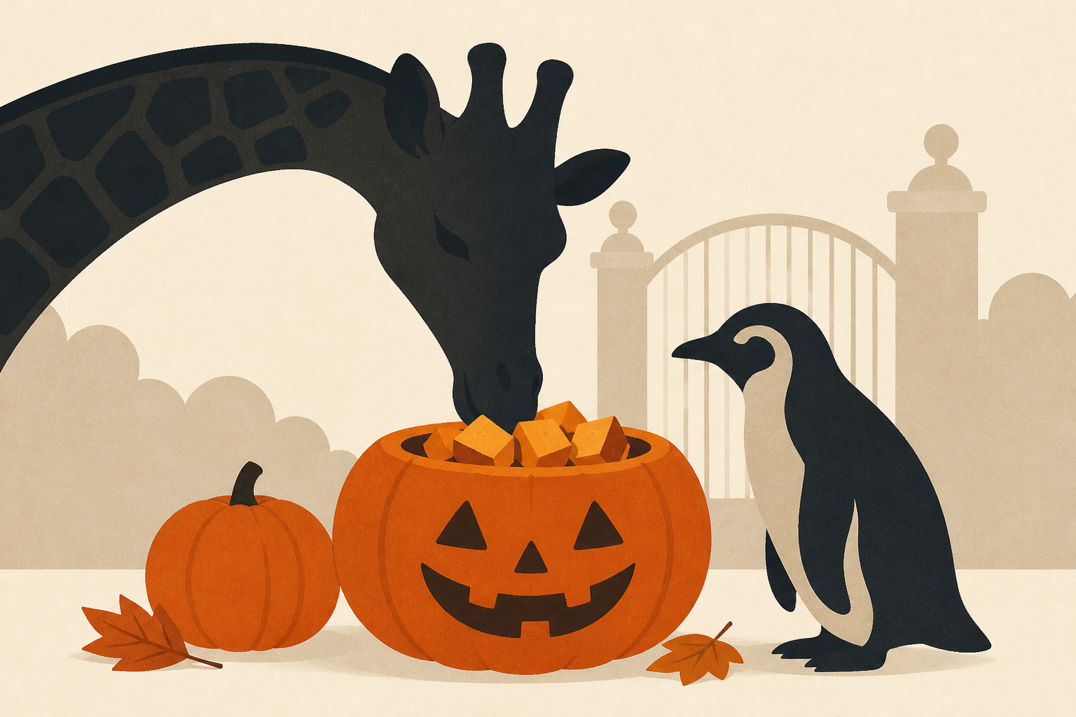 London Zoo animals given pumpkin treats ahead of Halloween