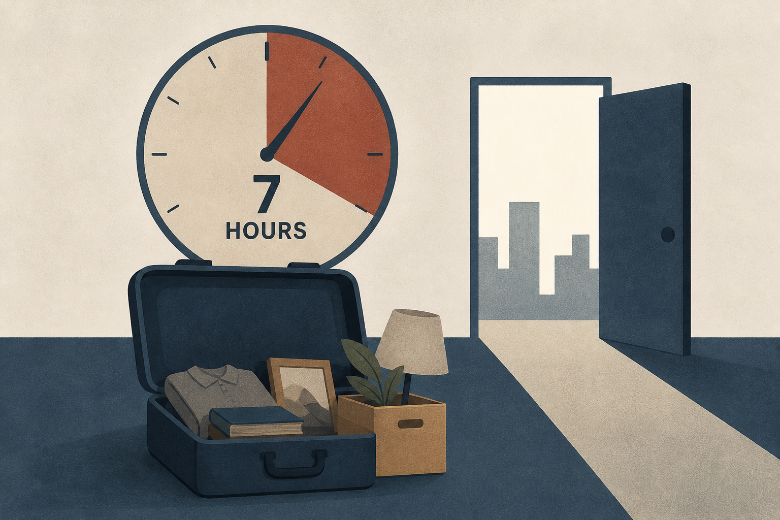 A yearslong cruise suddenly ended. Residents had 7 hours to pack