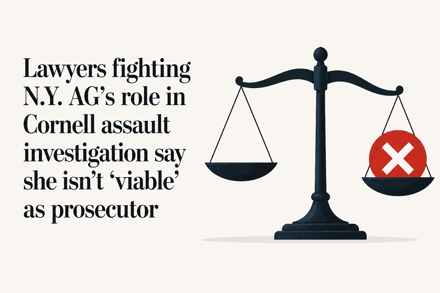 Lawyers fighting N.Y. AG’s role in Cornell assault investigation say she isn’t ‘viable’ as prosecutor