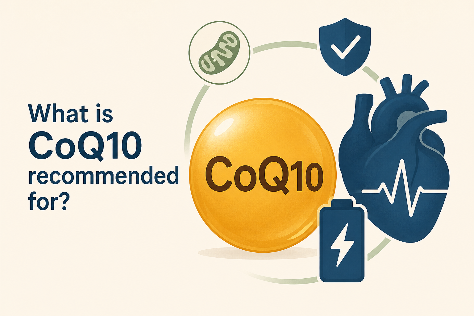 What is CoQ10 recommended for?
