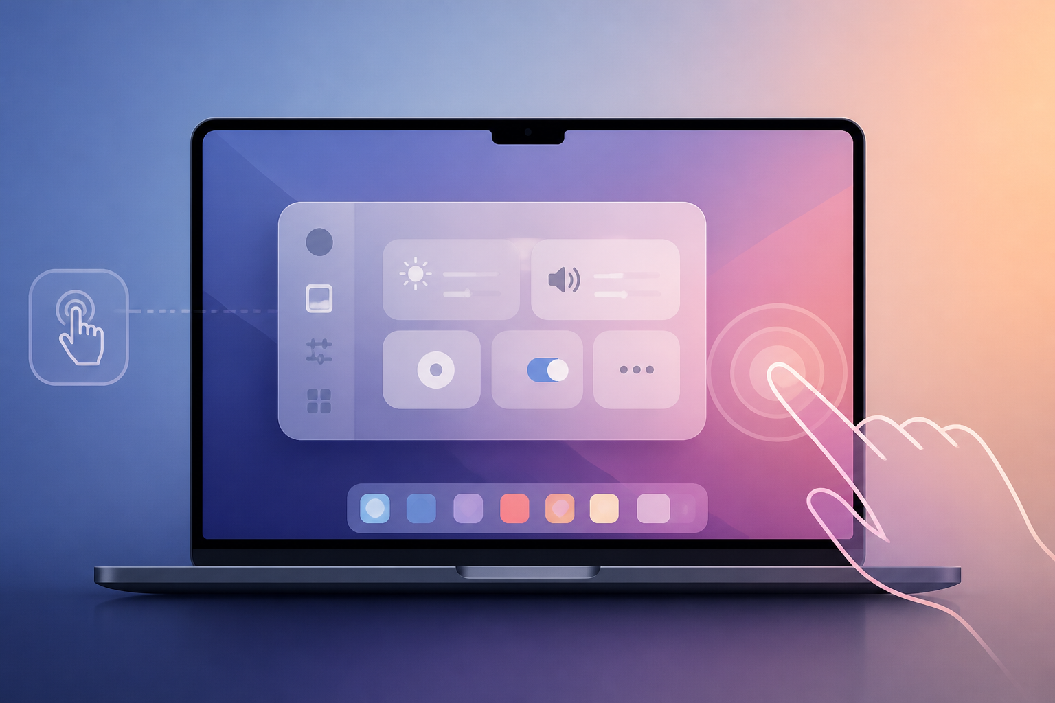 How macOS Adapts Its Controls for Touch on the New MacBook Pro