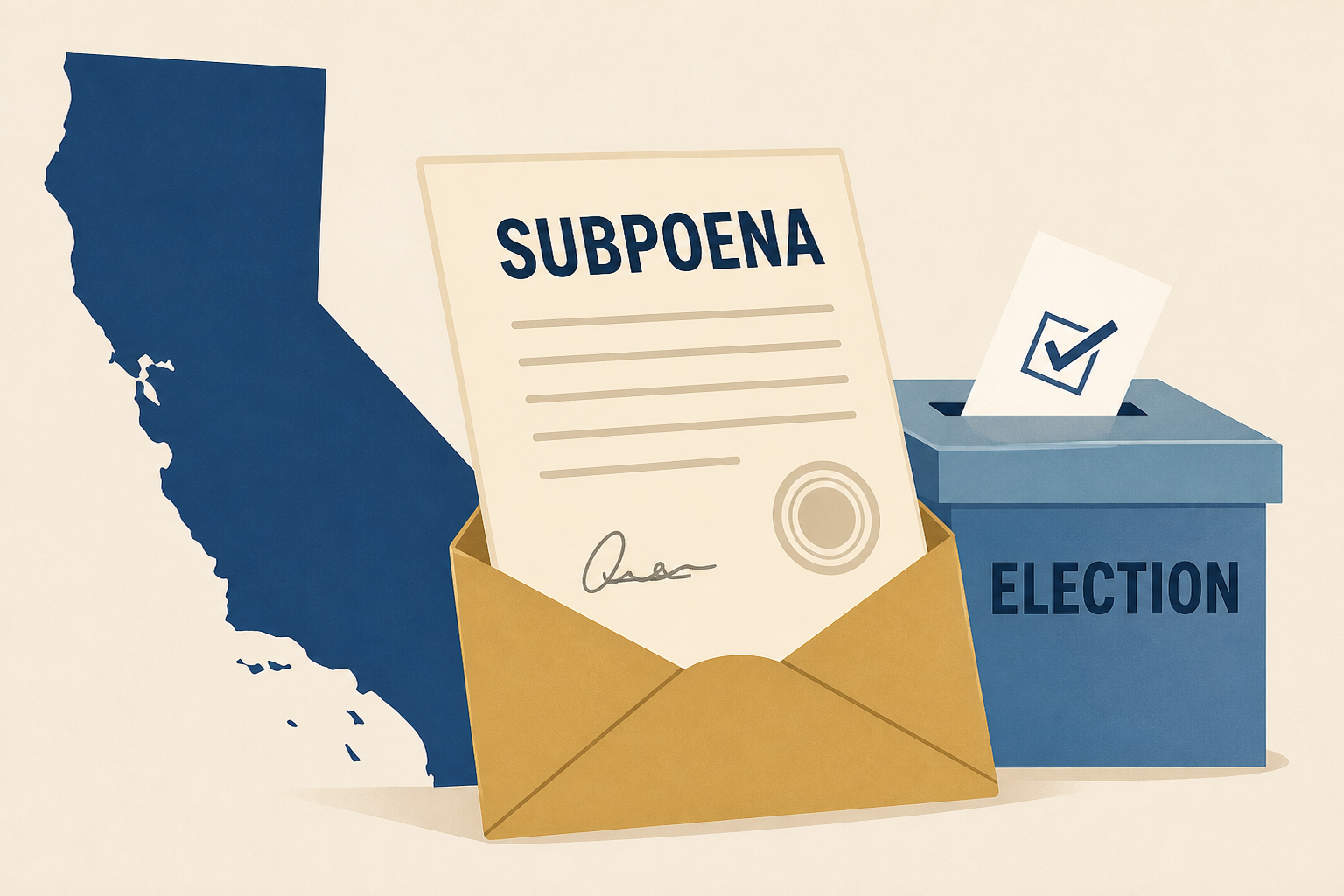 DOJ issues subpoenas to California election workers : NPR