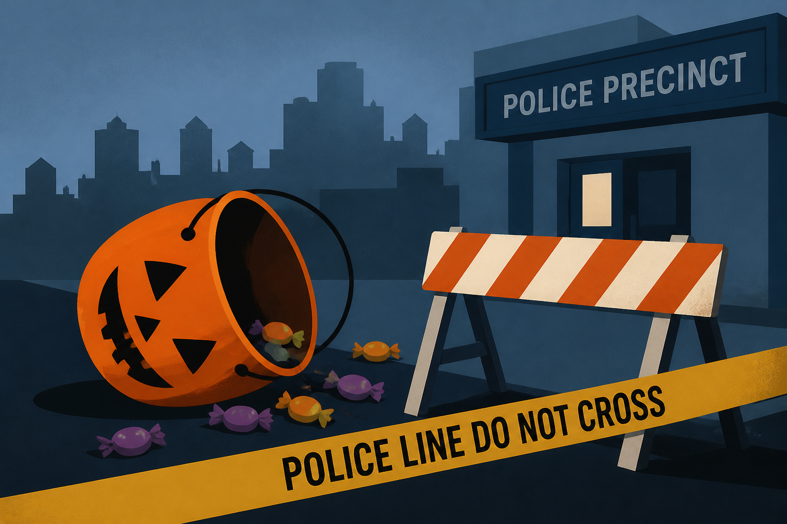 6 hurt in collision at Halloween event outside Bushwick, Brooklyn, police precinct