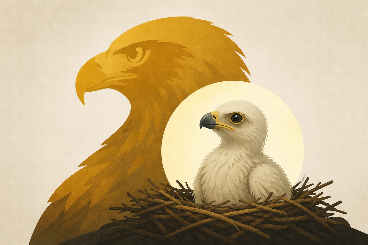 What makes a golden eagle chick called Beaky Junior so important?