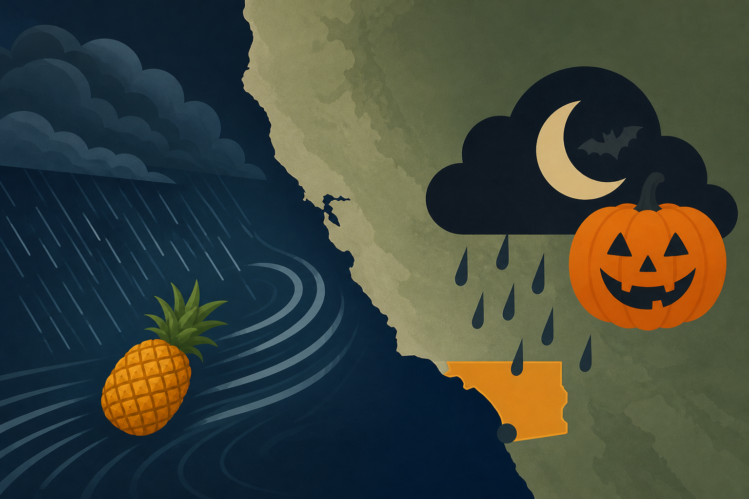 Pineapple Express storm will hit San Diego County on Halloween night