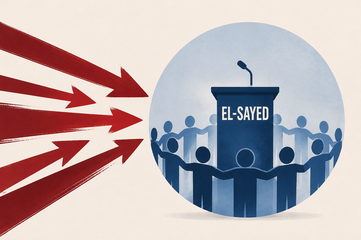 As Trump escalates extreme attacks, Democrats - finally - rally round El-Sayed