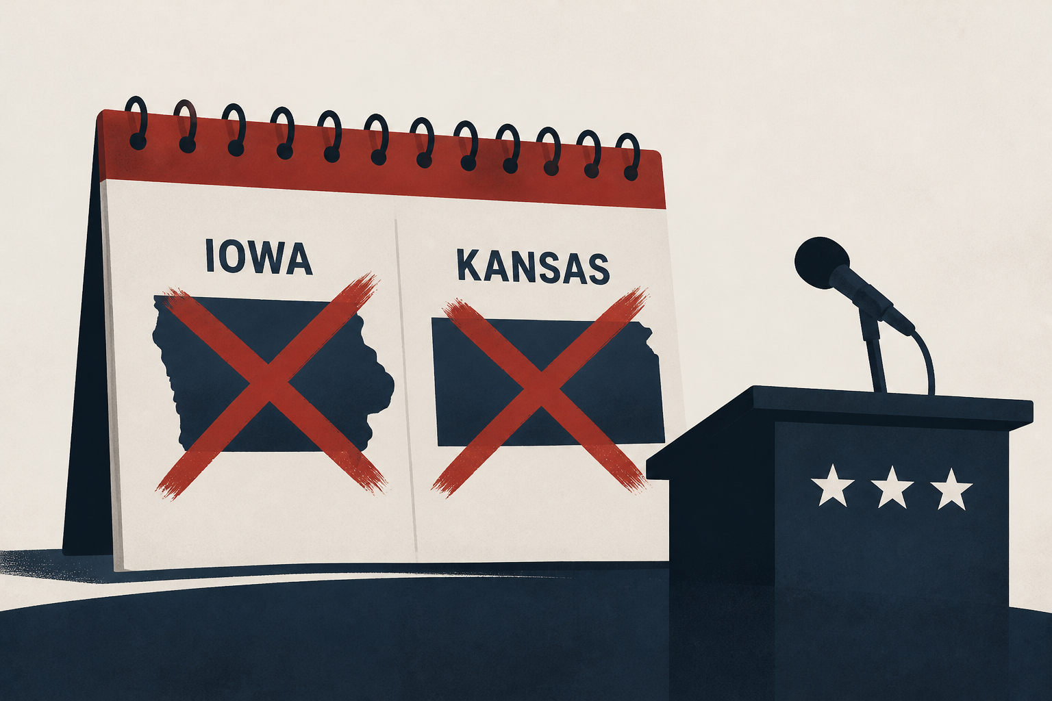 Trump cancels rallies in Iowa and Kansas in shift of Republican strategy - live