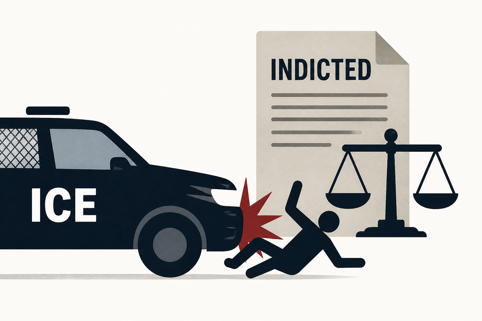 ICE officer is indicted after striking, injuring immigrant with his vehicle in Houston