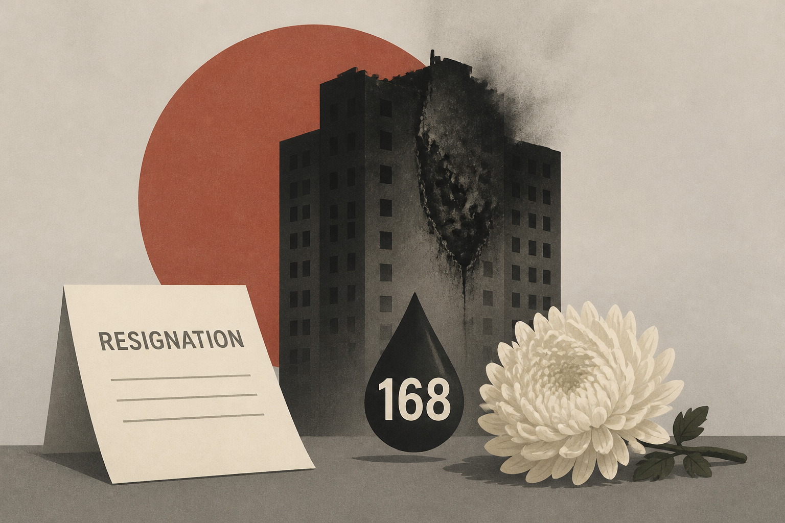Hong Kong leader apologizes for fire that killed 168 as housing secretary resigns