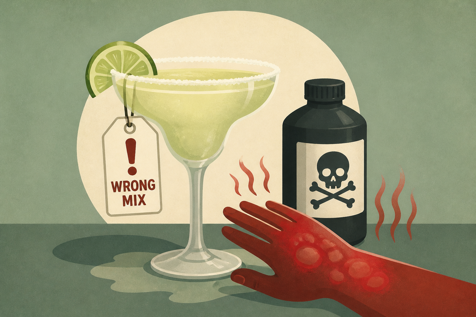 Chili's margarita mix-up leaves customers with chemical burns