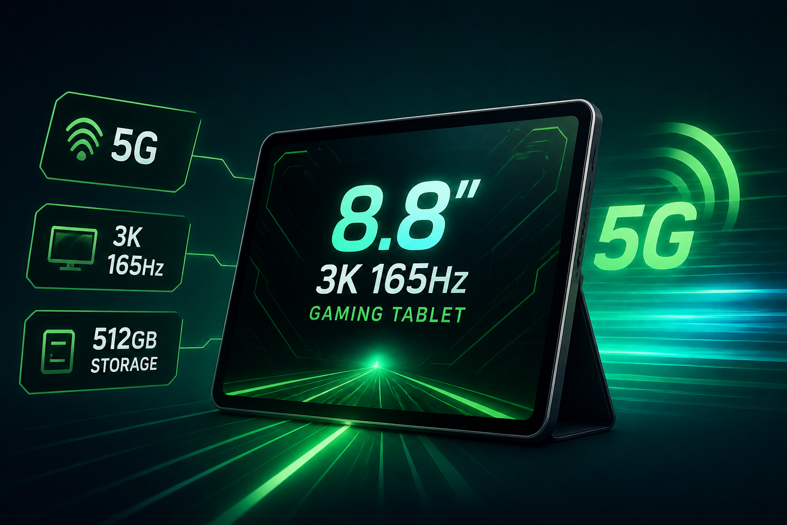 Acer launches 8.8-inch 5G gaming tablet with 3K 165Hz display and 512GB storage