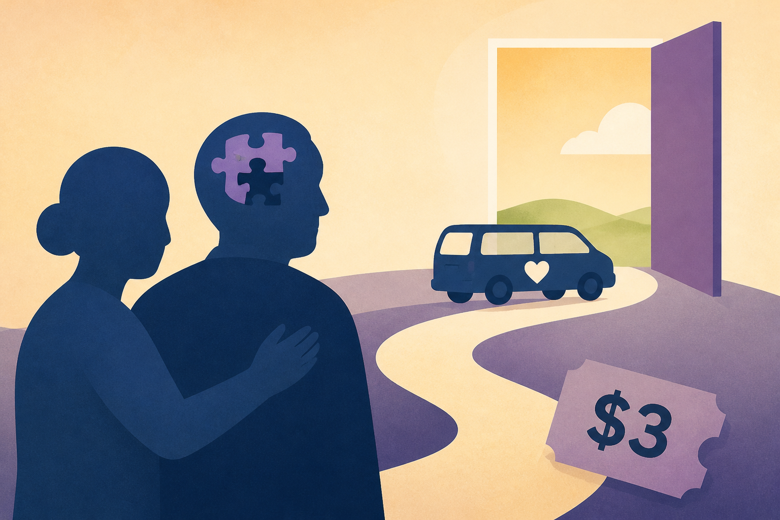 I Care for My Husband With Alzheimer's. a $3 Transport Sets Us Free.